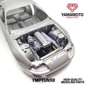 Yamamoto YMPTUN98 2JZ Twin Turbo Kit for Tamiya 24123 1/24 – Bild 3