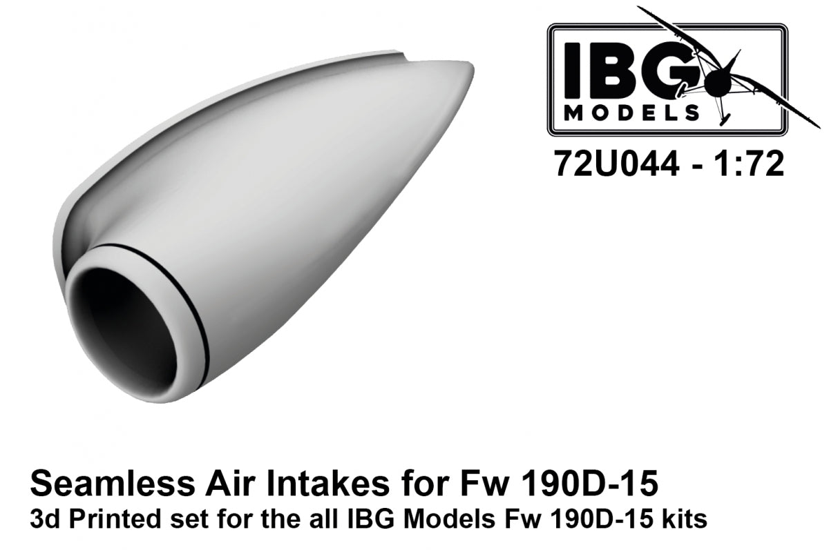 IBG 72U044 Seamless Air Intakes for Fw 190D-15 1/72
