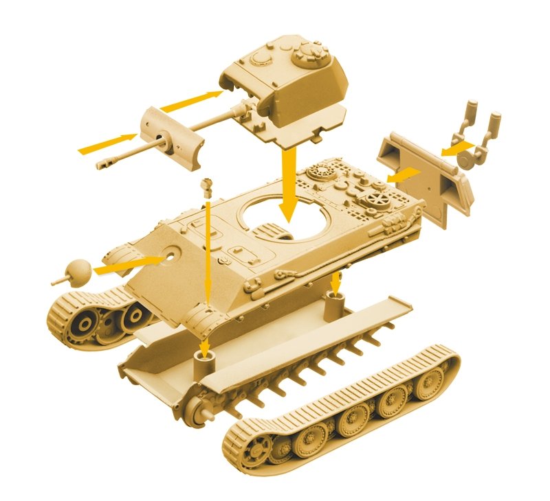 Italeri 34104 PANTHER - WoT - Easy to Build 1/72 – image 5