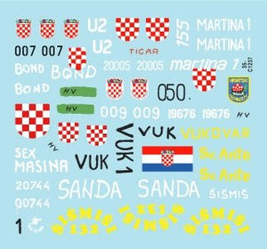 Star Decals 35-C1237 Domovinski Rat / Homeland War 1991-95. T-55A. 1992-93 1/35 – Bild 3