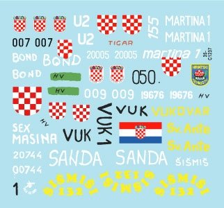 Star Decals 35-C1237 Domovinski Rat / Homeland War 1991-95. T-55A. 1992-93 1/35 – Bild 3