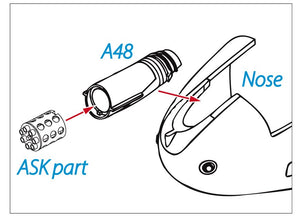 Art Scale Kit A48024 A-10C Rotary Gun Flash Suppressor 3D Print for ACA 1/48 – zdjęcie 3