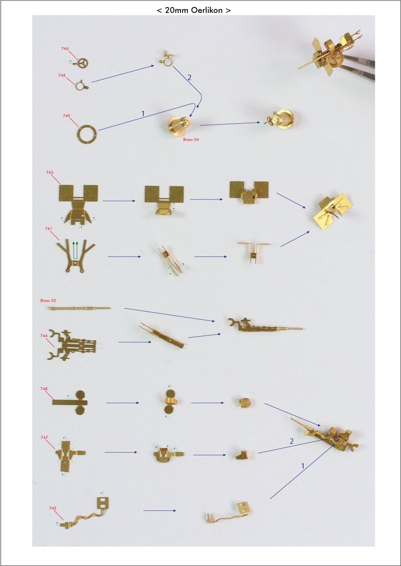 Pontos 23003F1 USS BB-63 Missouri 1945 Detail Up Set (20B Deck Blue stained wooden deck) 1/200 – zdjęcie 36