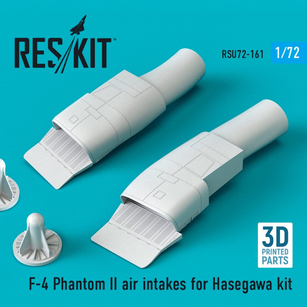 RESKIT RSU72-0161 F-4 « PHANTOM II » ENTRÉES D&amp;#39;AIR POUR MAQUETTE HASEGAWA (IMPRESSION 3D) 1/72