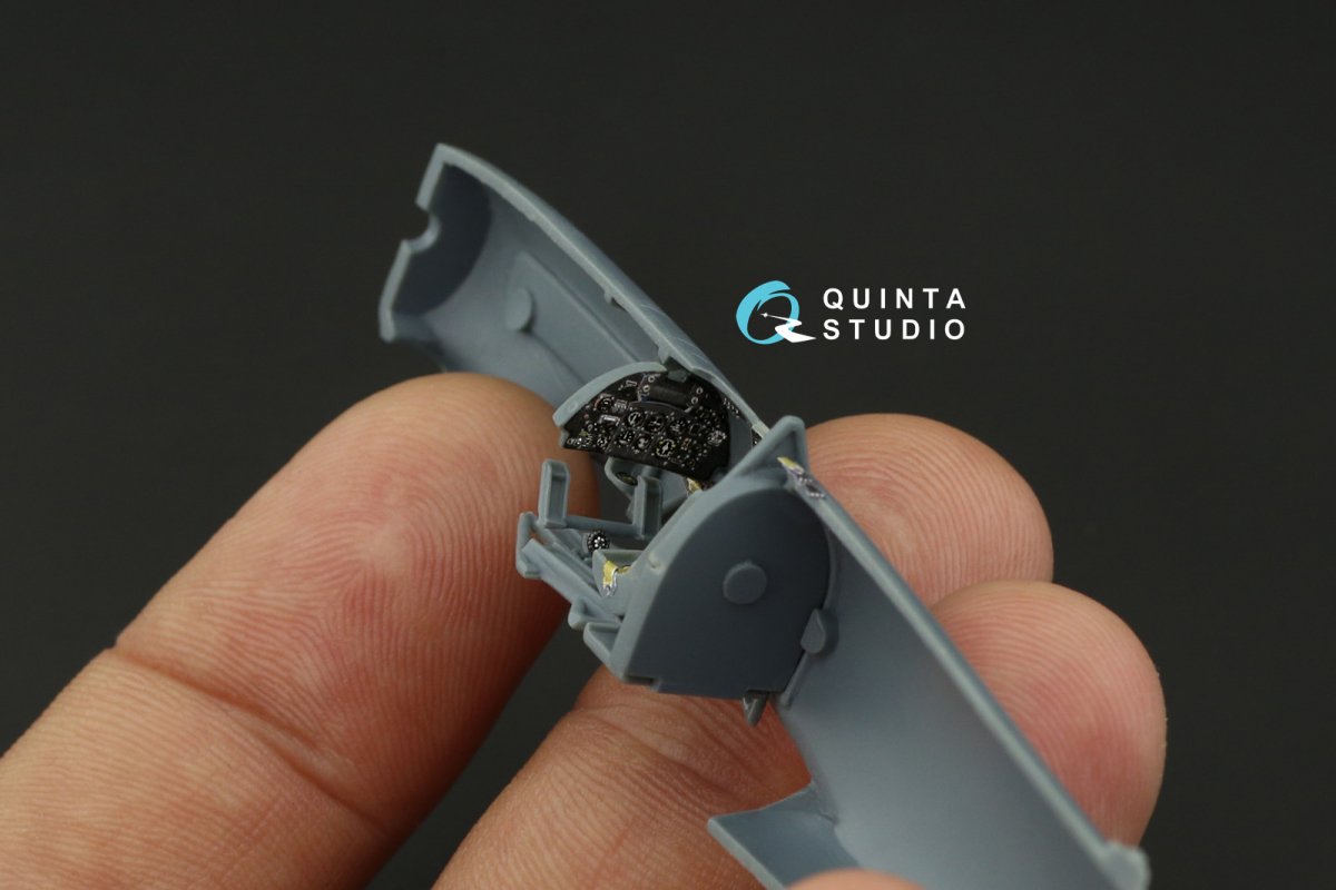 Quinta Studio QD72035 Hawker Typhoon Mk.1b (early) 3D-Printed &amp;amp; colored Interior on decal paper (Brengun) 1/72 – image 5