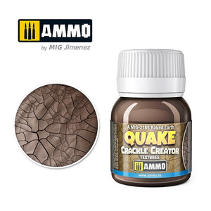 AMMO de Mig Jimenez 2185 QUAKE CRACKLE CREATOR TEXTURES Terre cuite 40ml