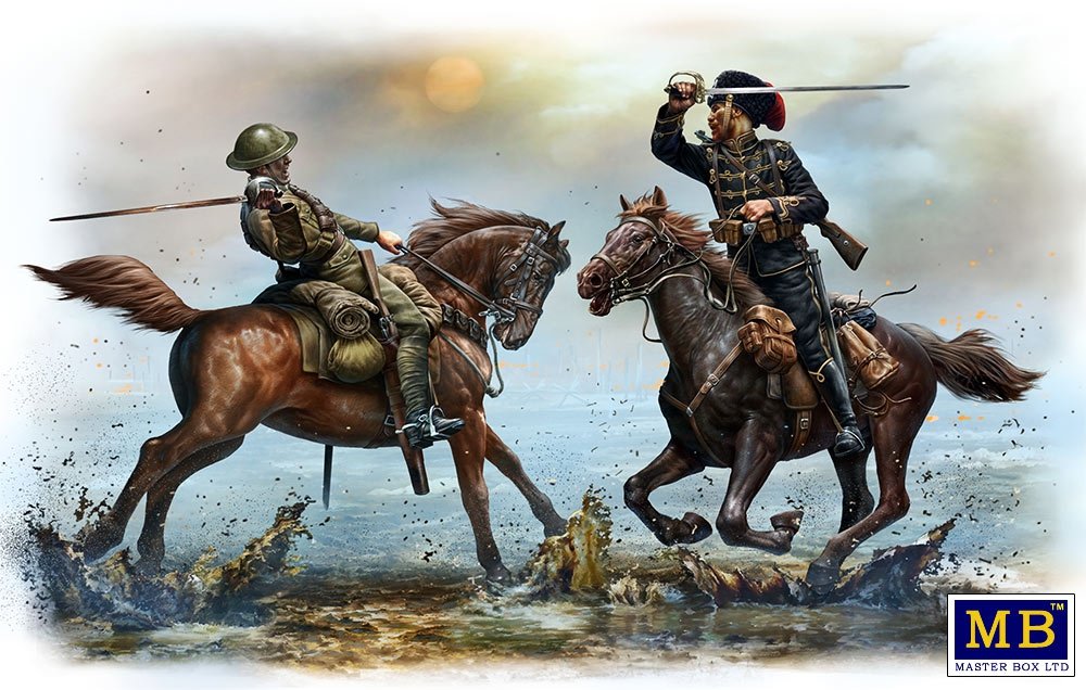 Master Box 35184 British and German Cavalrymen, WWI era – Bild 2
