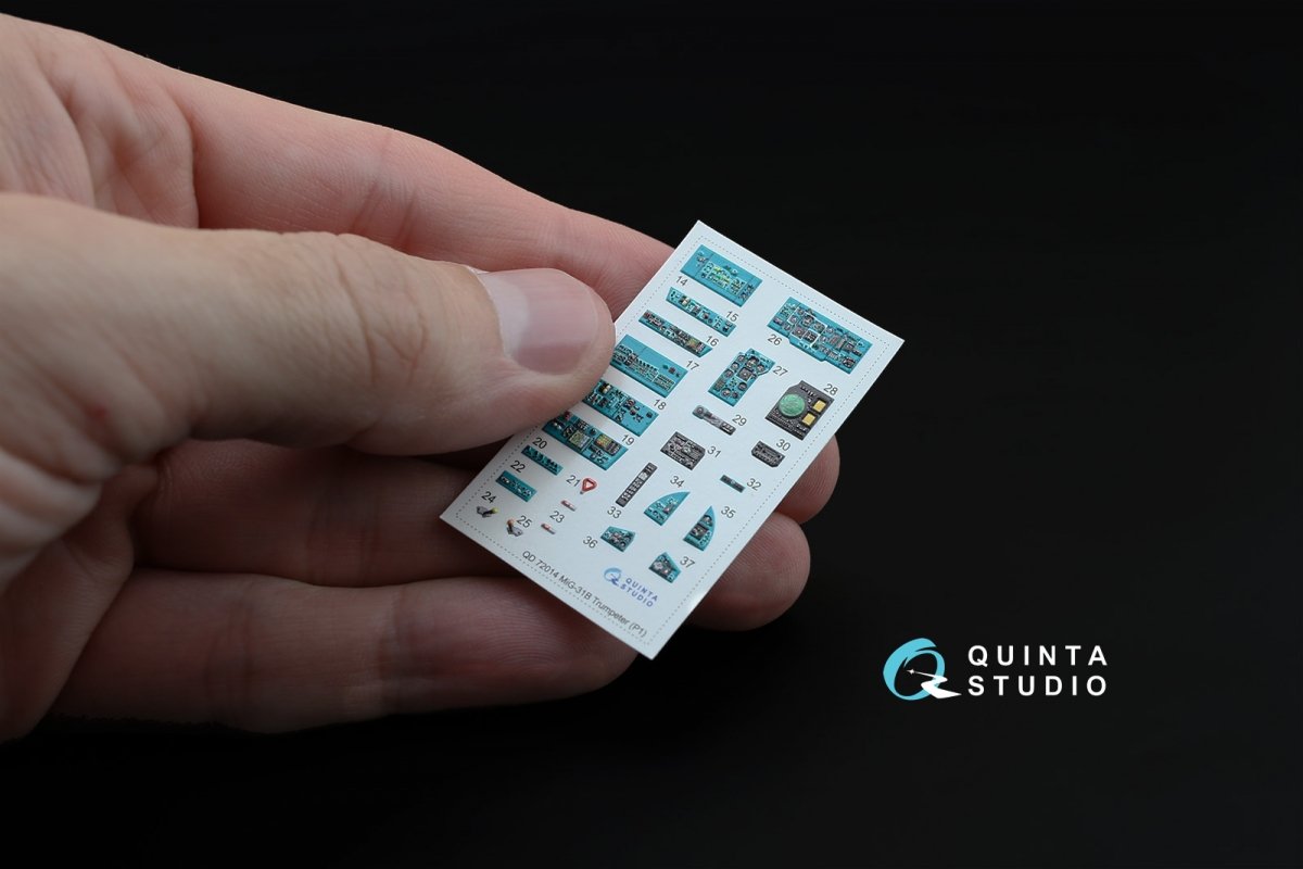 Quinta Studio QD72014 MiG-31B 3D-Printed &amp;amp; coloured Interior on decal paper (for Trumpeter kit) 1/72 – immagine 2