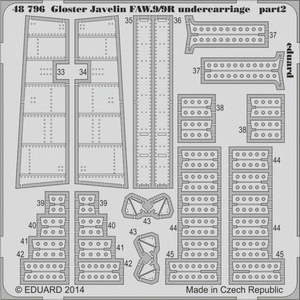 Eduard 48796 Gloster Javelin FAW.9/9R undercarriage AIRFIX 1/48 – Bild 2