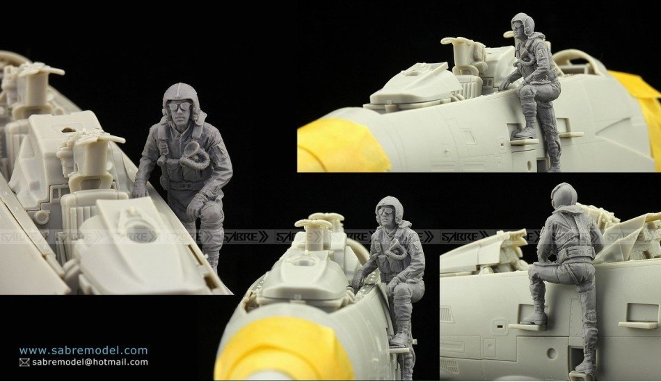 Saber 4801 Équipe de pilotes de F-14A « Tomcat » de l&amp;#39;US Navy (années 1980) 1/48 – image 5