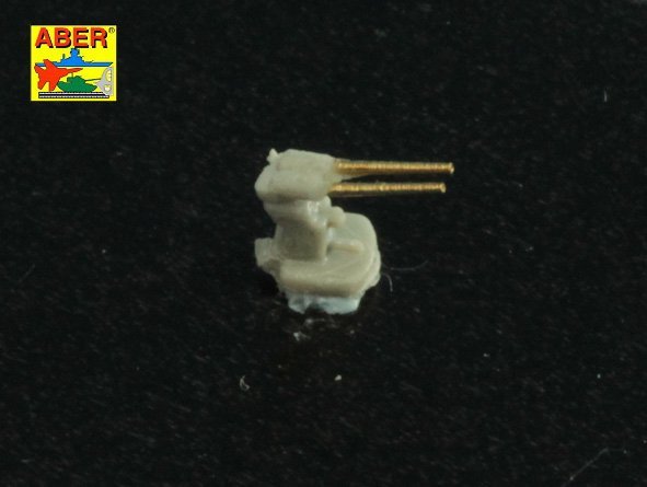 Aber 1/700L-40 Ensemble de 16 canons Flak 42 de 3,7 cm pour navires de guerre allemands 1/700 – image 3