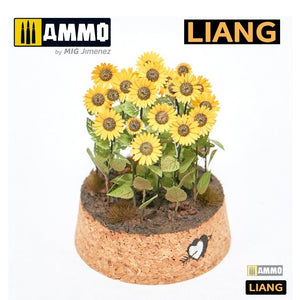 Liang 0101 Paper Sunflowers for Dioramas (laser+ 3D print parts) – Bild 2