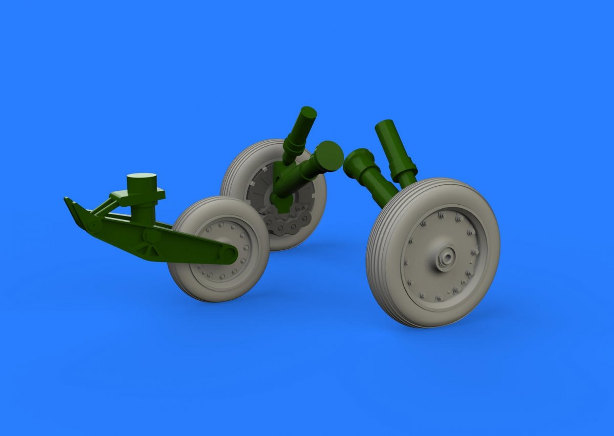 Eduard 648387 F-8 Crusader wheels EDUARD/HASEGAWA 1/48 – immagine 2