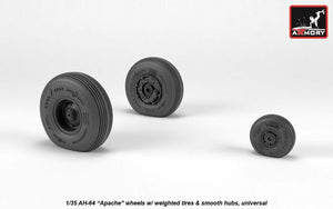 Roues Armory Models AW35304 AH-64 Apache avec pneus lestés, moyeux lisses 1/35 – image 3