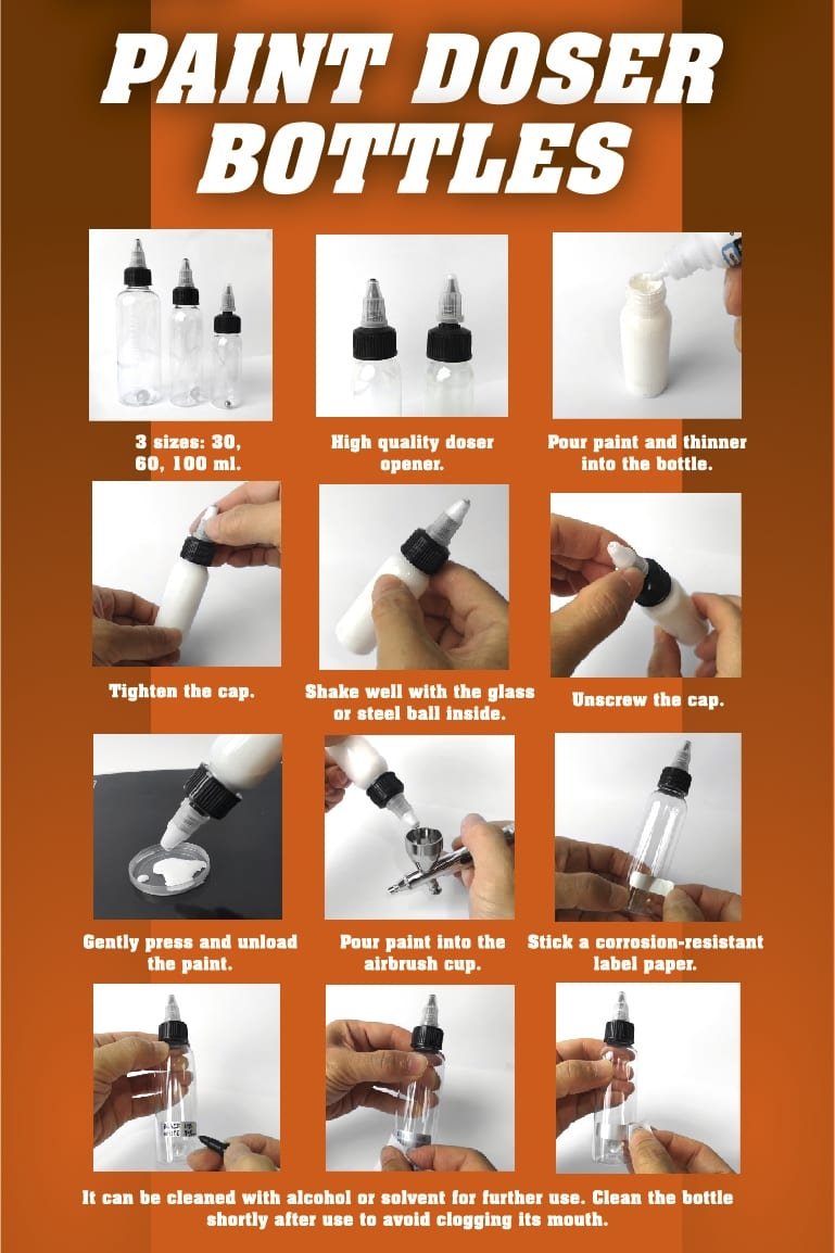 AK Interactive AK9048 Paint Doser Bottles 100ml – immagine 2