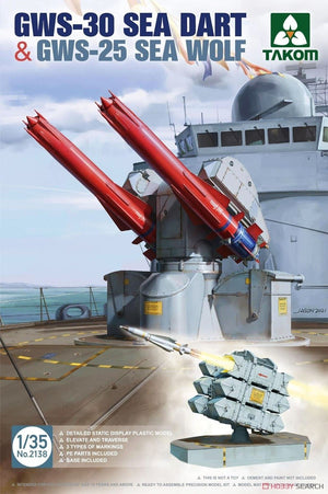 Takom 2138 GWS-30 Sea Dart &amp;amp; GWS-25 Sea Wolf 1/35
