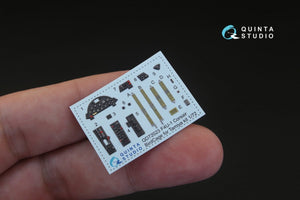 Quinta Studio QD72023 F4U-1 Corsair (Bird cage) 3D-Printed &amp;amp; coloured Interior on decal paper (for Tamiya kit) 1/72 – immagine 3