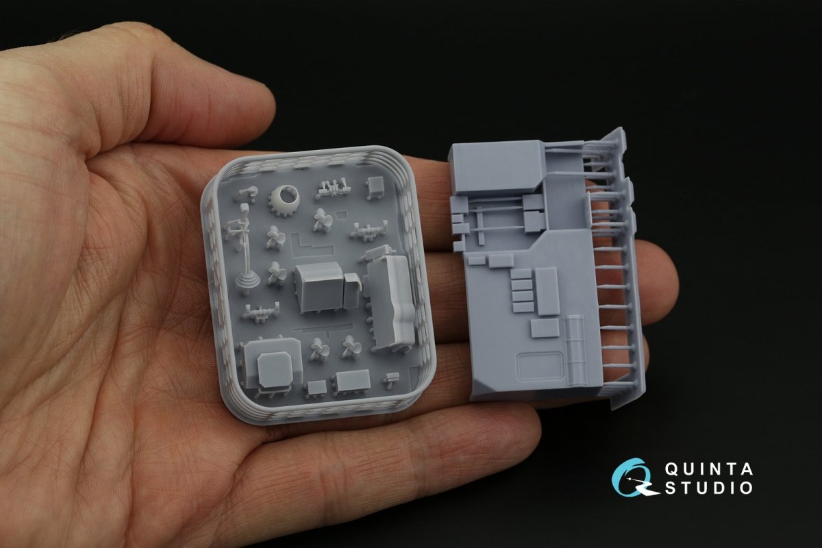 Quinta Studio QD+48357 Ka-27PL Military version 3D-Printed &amp;amp; colored Interior on decal paper (Hobby Boss) (with 3D-printed resin parts) 1/48 – image 4