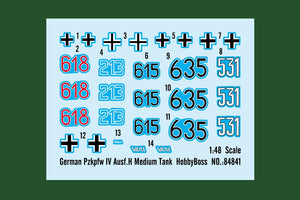 Hobby Boss 84841 German Pzkpfw IV Ausf.H Medium Tank 1/48 – immagine 3