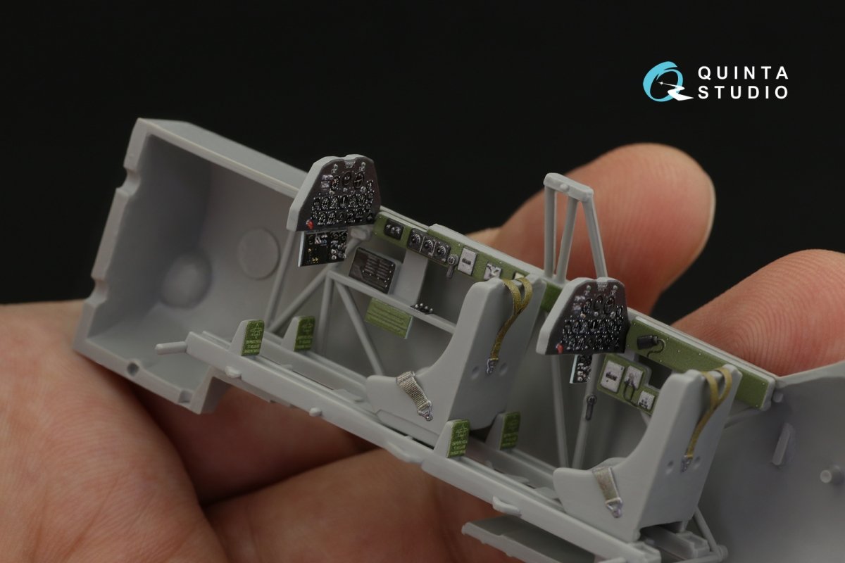Quinta Studio QD48228 T-6G 3D-Printed &amp;amp; colored Interior on decal paper (Italeri) 1/48 – image 7