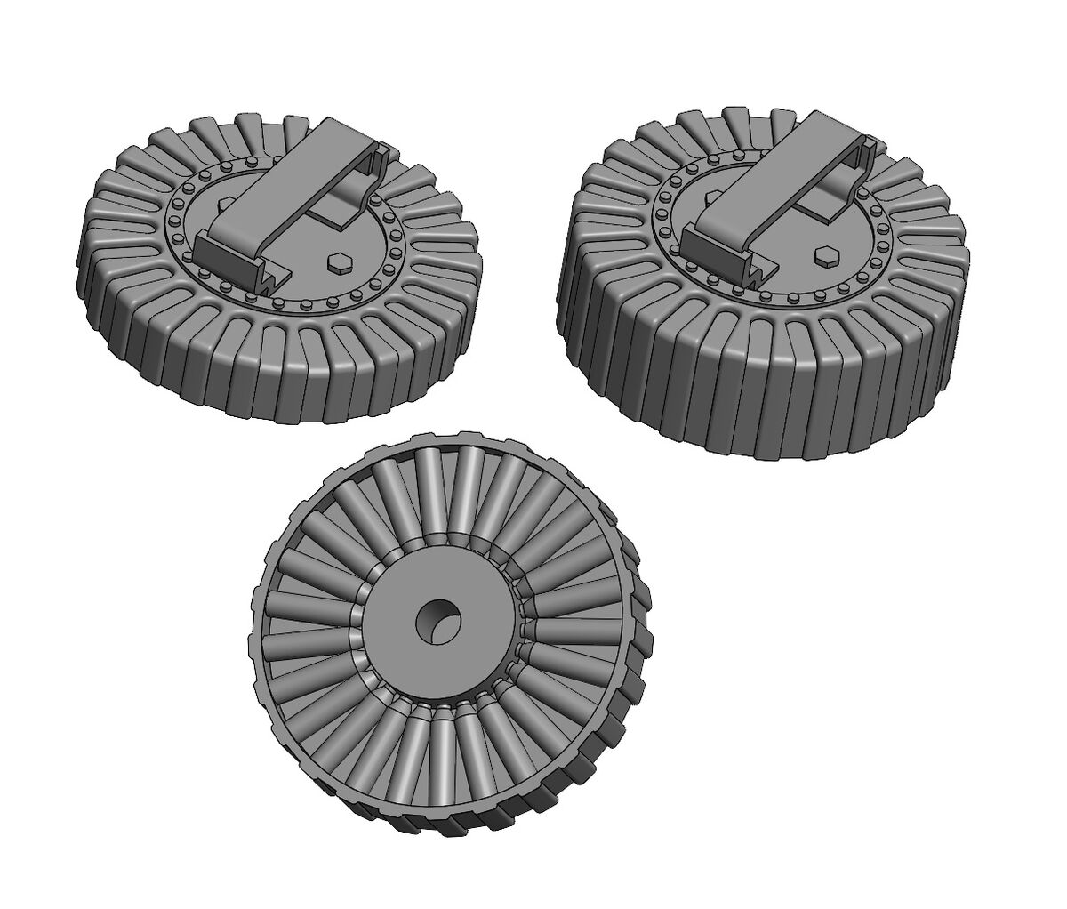 Art Scale Kit A35009 Lewis Mk.III - Two Types Ammo Magazines 5 + 5 pcs 1/35