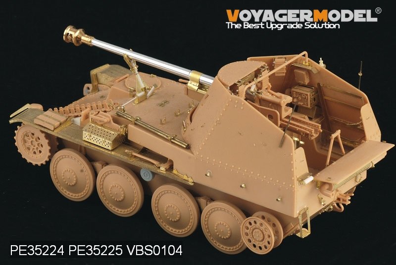 Garde-boues Voyager Model PE35225 pour char allemand Marder III M de la Seconde Guerre mondiale, compatibles avec le modèle TAMIYA 35255 au 1/35 – image 3