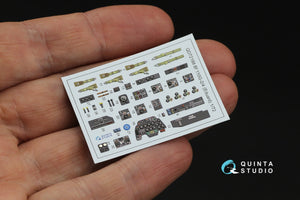 Quinta Studio QD72188 Bf 110G2/4 3D-Printed &amp;amp; coloured Interior on decal paper (Eduard) 1/72 – imagen 3