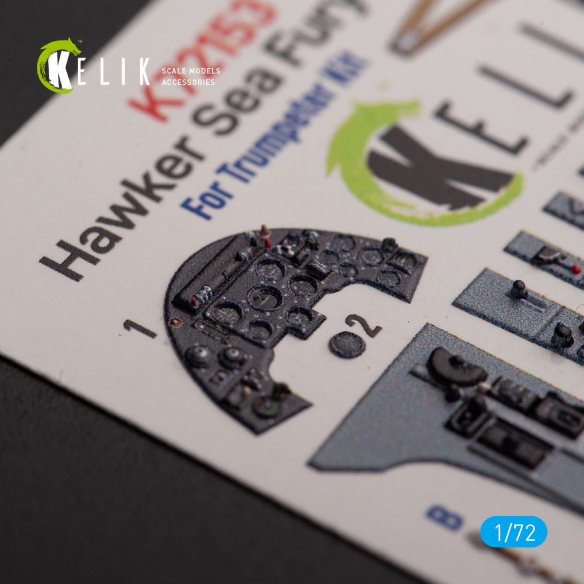 KELIK K72153 Hawker Sea Fury FB.11 - interior 3D decals for Trumpeter kit 1/72 – image 6