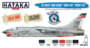 Hataka HTK-BS18 US Navy and USMC high-viz Paint Set 6x17ml – imagen 2