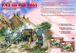 ICM 35801 7,62 cm Pak 36 (r) with German Crew (4 figures) 1/35