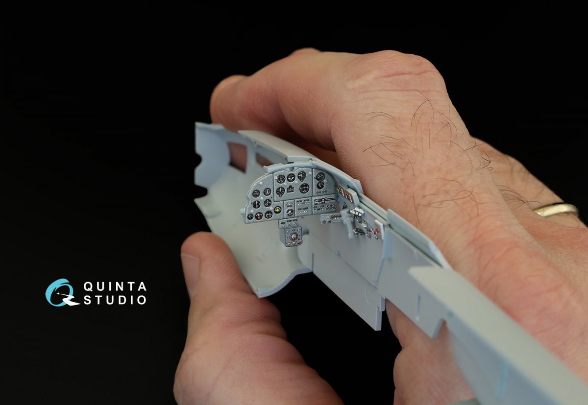Quinta Studio QD48072 Il-2 Single seat 3D-Printed &amp;amp; colored Interior on decal paper (for kit) 1/48 – image 6