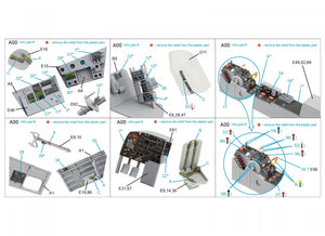 Intérieur imprimé en 3D et coloré sur papier décalcomanie Quinta Studio QD48258 A(B)-26B (ICM) 1/48 – image 2