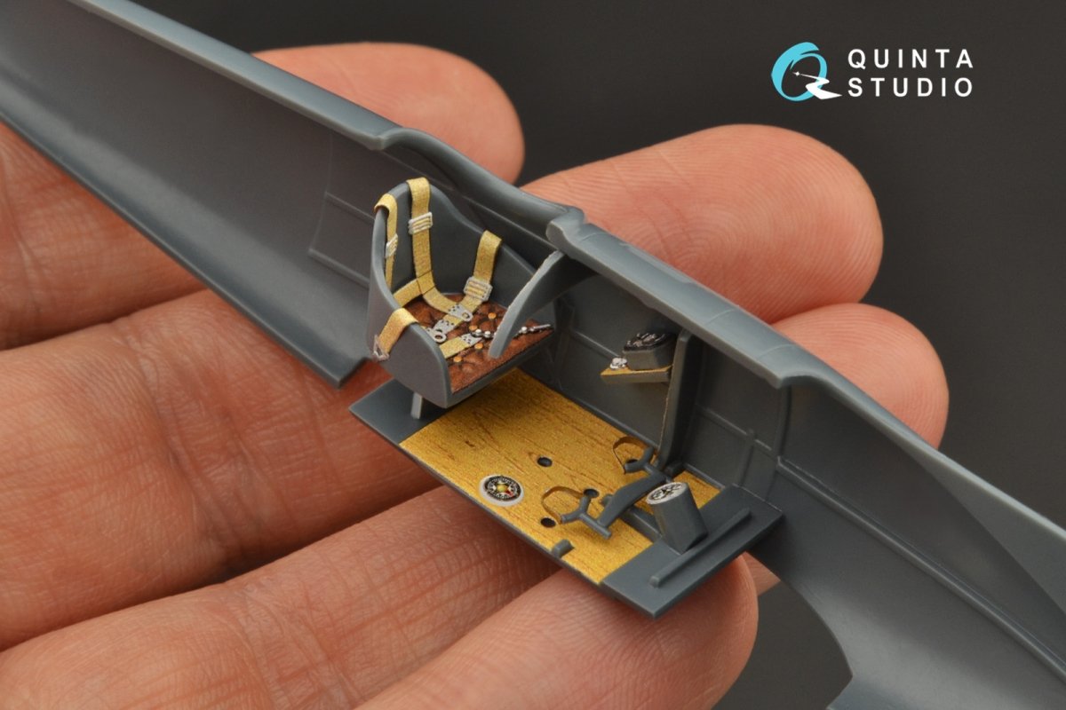 Quinta Studio QD48235 Pfalz D.IIIa 3D-Printed &amp;amp; coloured Interior on decal paper (Eduard) 1/48 – immagine 13