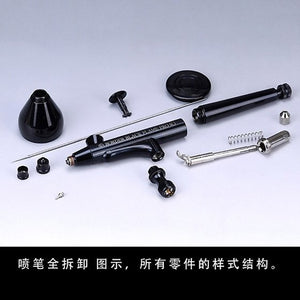 Border Model BD0302 BLACK FLAME PRO 0.2 mm Airbrush – immagine 2