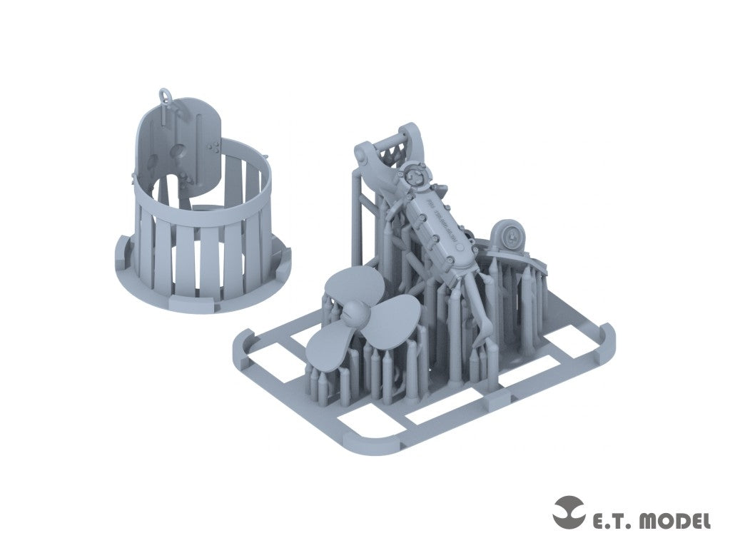 Ensemble d&amp;#39;hélices ET Model P35-261 pour Schwimmwagen Type 166 allemand de la Seconde Guerre mondiale (impression 3D) pour maquette TAMIYA au 1/35 – image 6