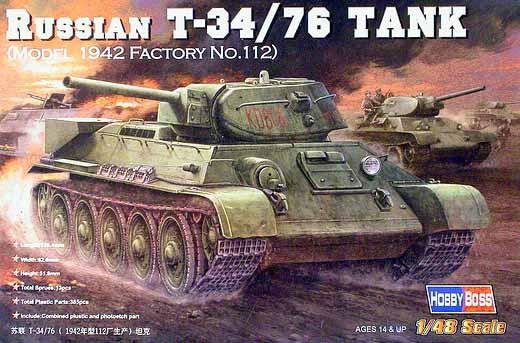 Hobby Boss 84806 Russian T-34/76 (1942 No.112) 1/48