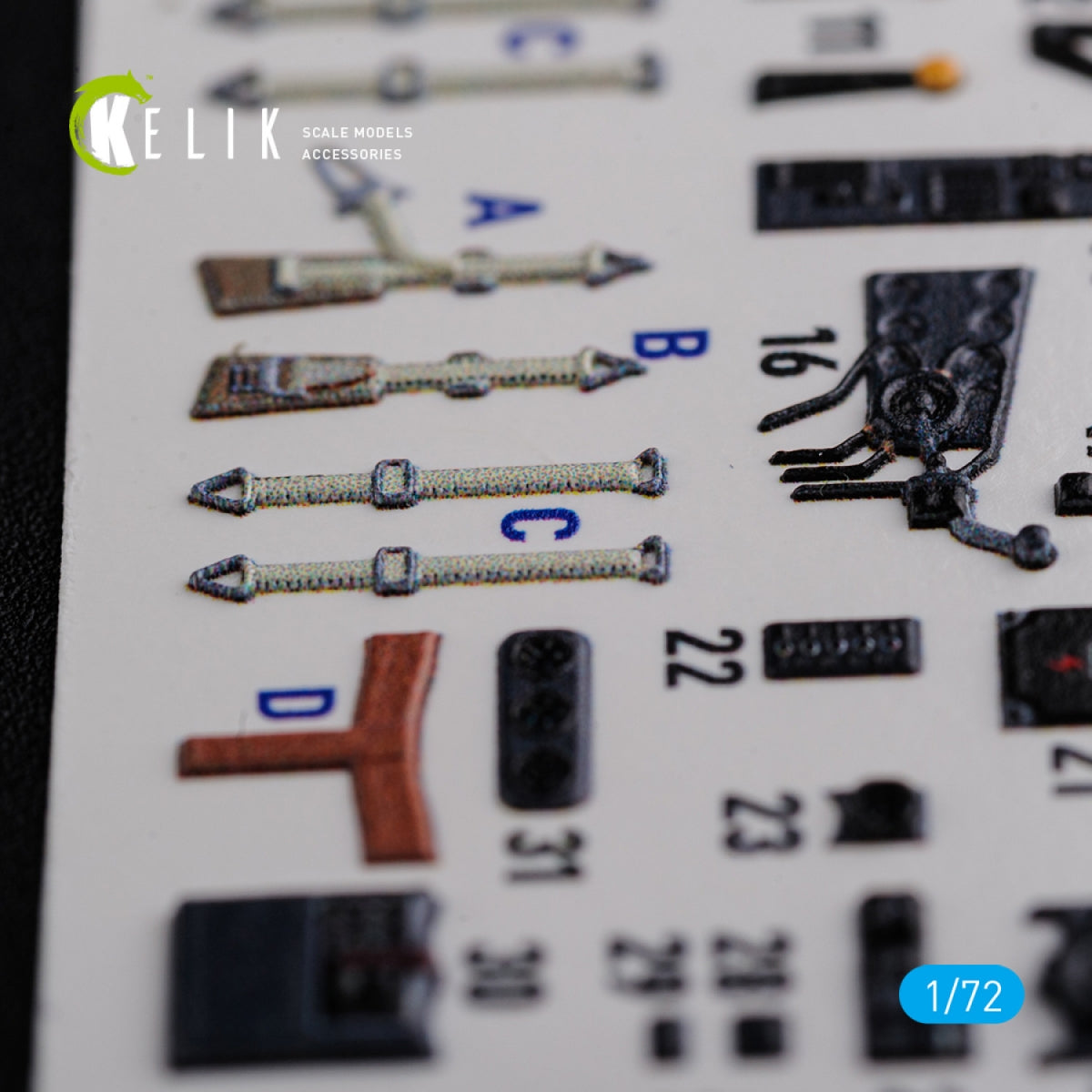 KELIK K72116 He-111 H6 interior 3D decals for Airfix kit 1/72 – Bild 7