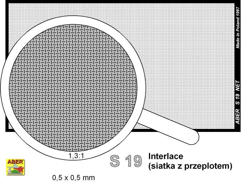 Aber S-19 Net with interlaced mesh 0,5 x 0,5 mm – imagen 2