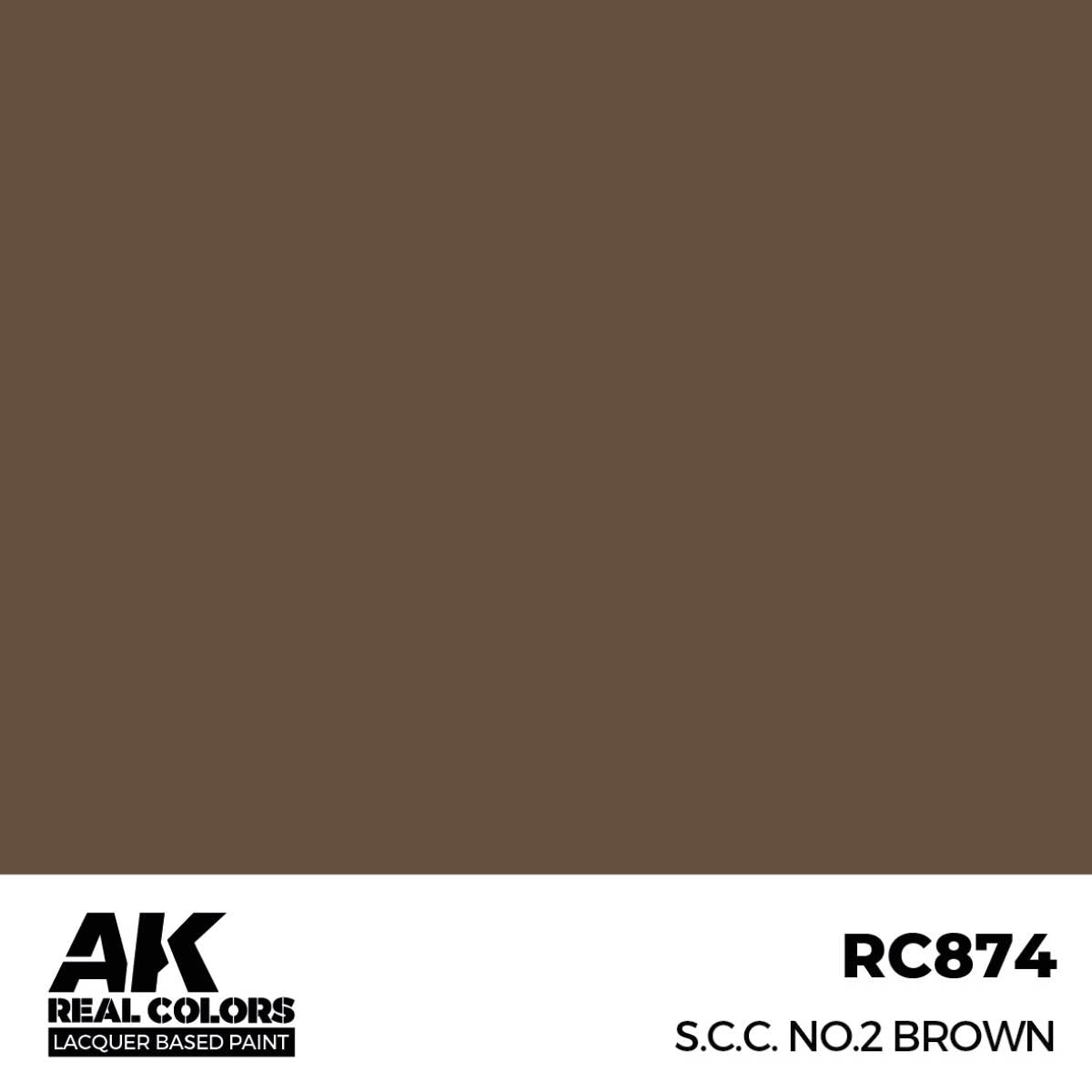 AK Interactive RC874 S.C.C. No.2 Brown 17 ml