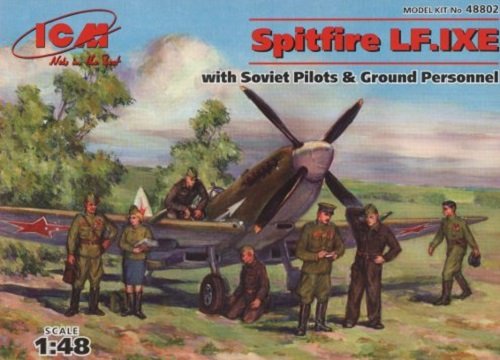 ICM 48802 Spitfire LF.IXE with Soviet Pilots and ground personnel 1/48