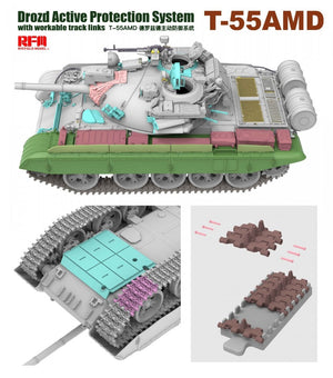 Rye Field Model 5091 T-55AMD Drozd APS w/workable track links 1/35 – image 4