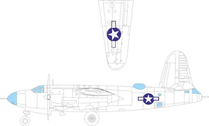 Eduard EX1046 B-26B Marauder insigne national ICM 1/48
