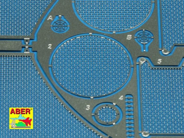 Aber 35G13 Grilles for german tank Sd.Kfz.182 King Tiger (Henshel Turret) 1/35 – Bild 3
