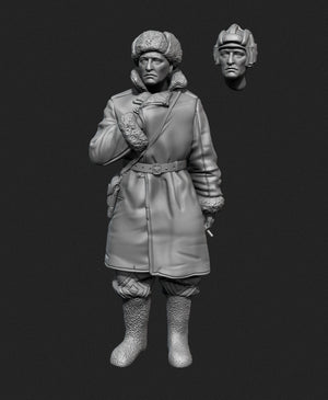 Panzer Art FI35-129 Soviet tank officer in sheepskin coat No.1 1/35 – Bild 5