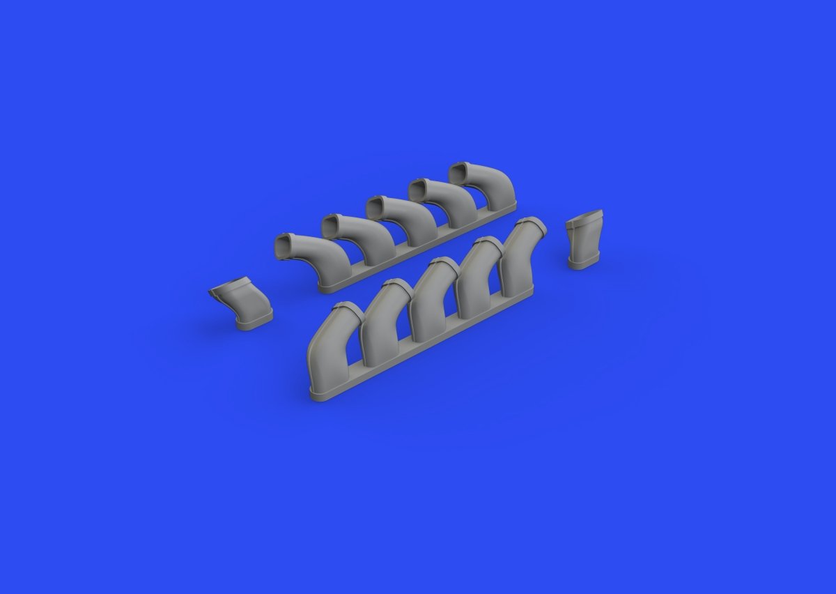 Eduard 648618 Il-2 exhaust stacks ZVEZDA 1/48 – immagine 3