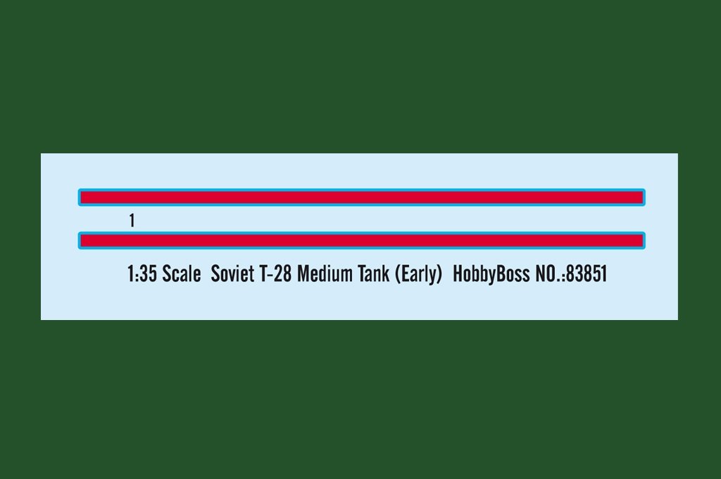 Hobby Boss 83851 Soviet T-28 Medium Tank (Early) 1/35 – imagen 3