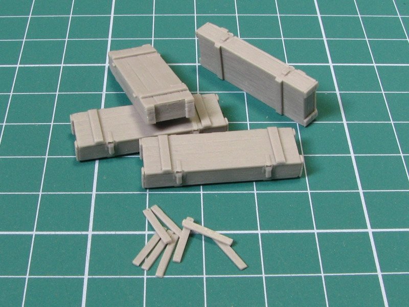 Eureka XXL E-016 Wooden Ammo Boxes for 7.5 cm Pak 40 1/35 – zdjęcie 2