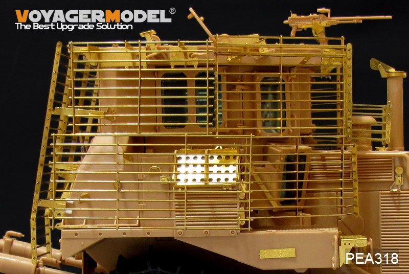 Voyager Model PEA318 Modern IDF D9R Armored BullDozer slat armour (FOR MENG SS-002) 1/35 – Bild 3