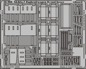 Eduard 36066 Sd. Kfz.7 Zugkraftwagen 8t tool boxes 1/35 Trumpeter