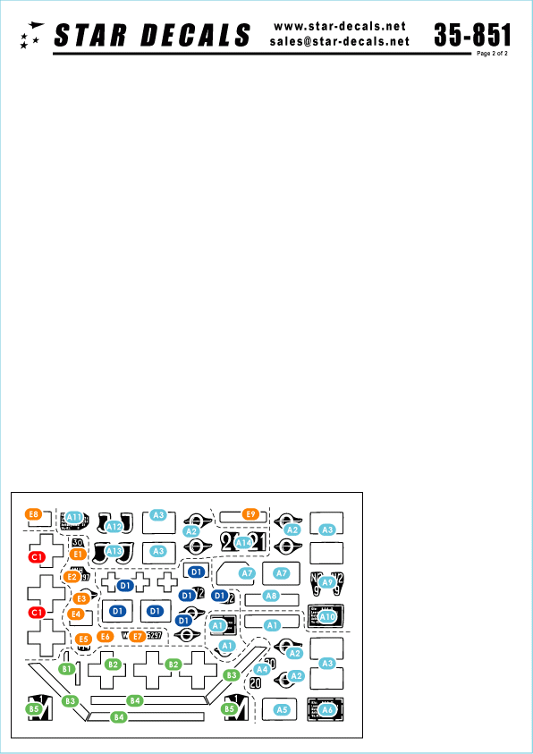 Star Decals 35-851 German 1. Skijäger Division 1/35 – immagine 2